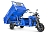 Грузовой электрический трицикл Rutrike D5 1700 гидравлика (60V1200W) (Черный матовый)