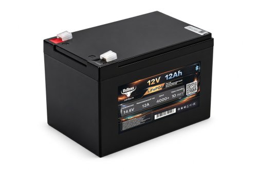 Аккумуляторная батарея литиевая Rutrike LiFePO4 (12V/12Ah/12A BT)