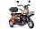 Электротрицикл Rutrike Gelbert Caf 48V/60V 600Вт (Оранжевый-3037)