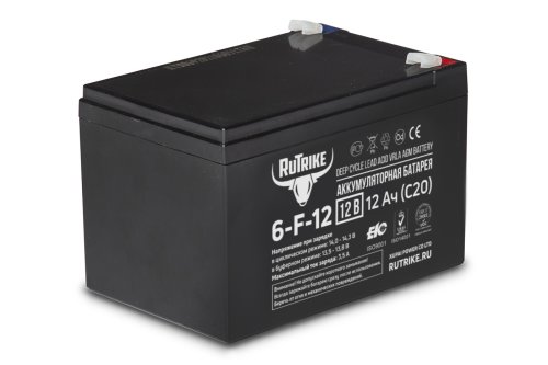 Аккумулятор RuTrike 6-F-12 (12V12A/H C20)