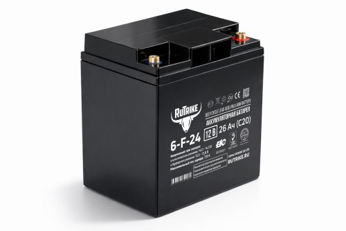 Аккумуляторная батарея Rutrike 6-F-24 (12V26A/H C20)