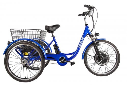 Трёхколёсный электровелосипед CROLAN 500W 
