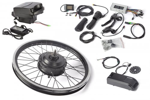 КОМПЛЕКТ Eltreco 48V 500W LCD 20" + АКБ 48V 10А/ч (FROG)