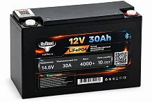 Аккумуляторная батарея литиевая Rutrike LiFePO4 (12V/30Ah/30A BT)