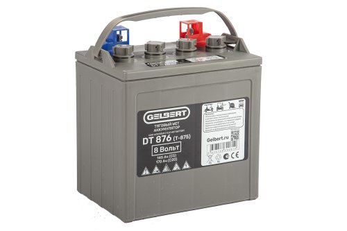 Аккумулятор тяговый WET Gelbert DT876 (8V145A/H C5) [T-875]