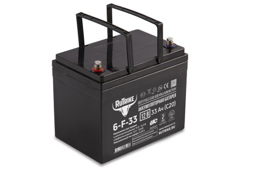 Аккумуляторная батарея Rutrike 6-F-33 (12V33A/H C20)