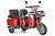 Электротрицикл Rutrike Gelbert Tuban 48V/60V 600Вт (Красный-3062)
