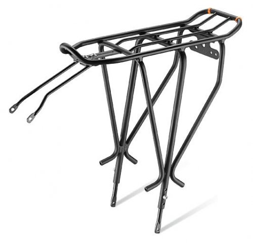 Багажник алюминиевый, сварной, 26"-29", max вес 25кг, черный, 645г.