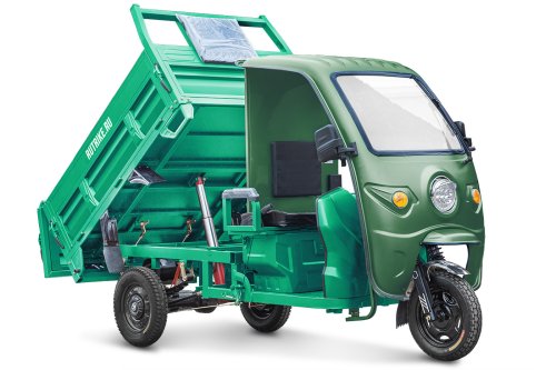 Грузовой электрический трицикл Rutrike D5 КАБИНА гидравлика 1700 60V1200W