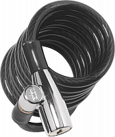 Замок вело ABUS 1950/180 черный Тип: трос с ключом Длина: 180см Уровень защиты: 1/15