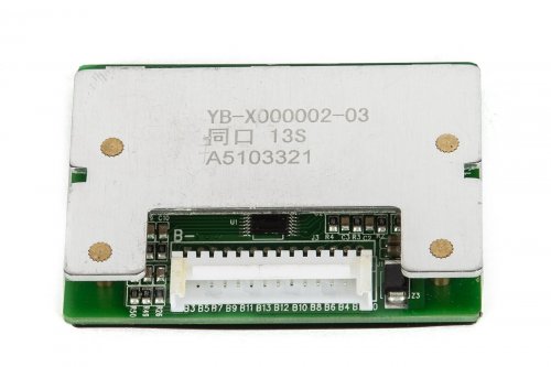 Плата BMS 13S 48V 30A с выключателем (Bad Dual)